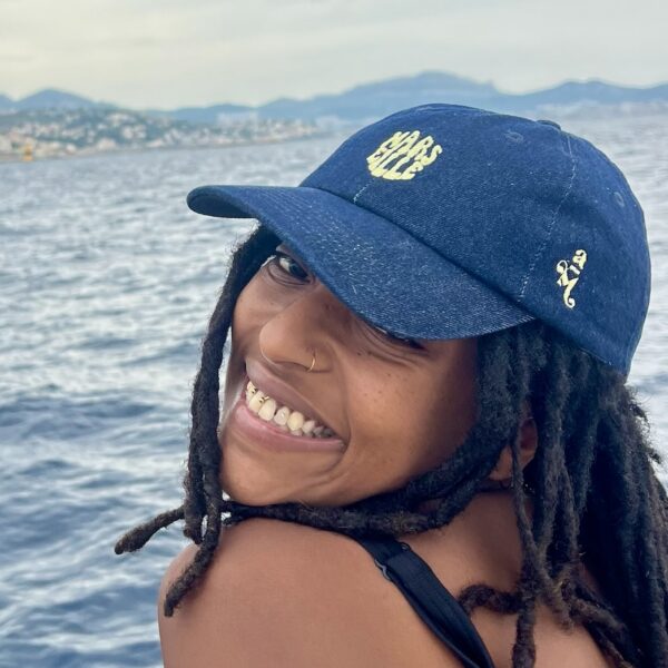 Casquette brodée denim Marseille